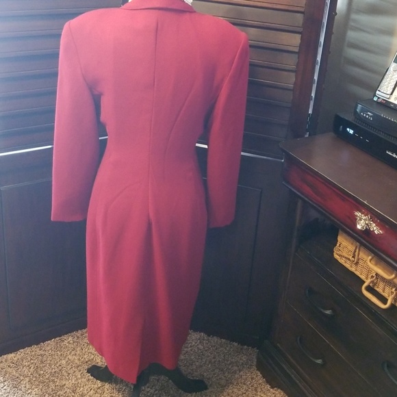 Professional Wool Wrap Dress - Picture 5 of 8